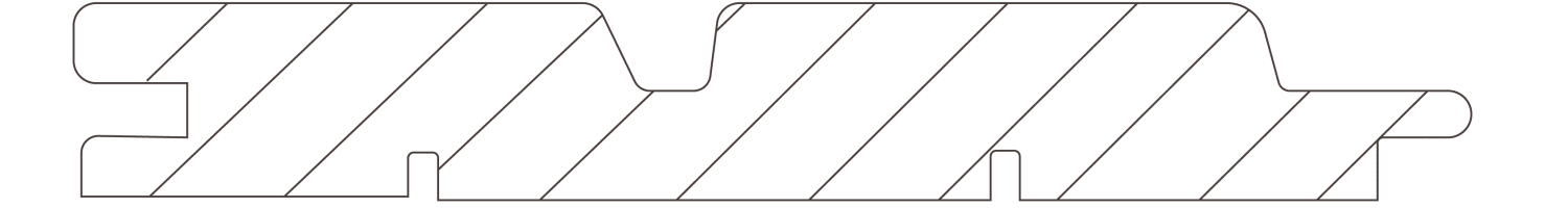 Muster Rhomboline Duo® Fichte - Grau Kontrast