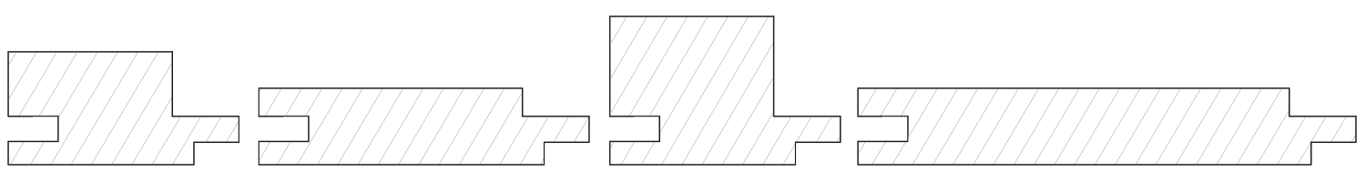 Muster Vario 3D Fichte - Grau Kontrast